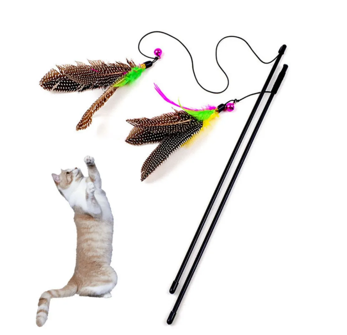 Feather Cat Toy Stick Cat Toy