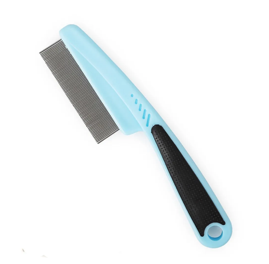 Non-Slip Stainless Steel Fine Tooth Pet Grooming Comb For Dogs