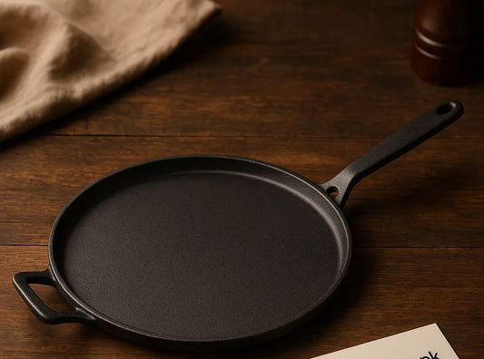 28cm Non-Stick Flat Tawa – Heavy Duty Granite Finish Griddle Pan for Roti, Paratha & Dosa